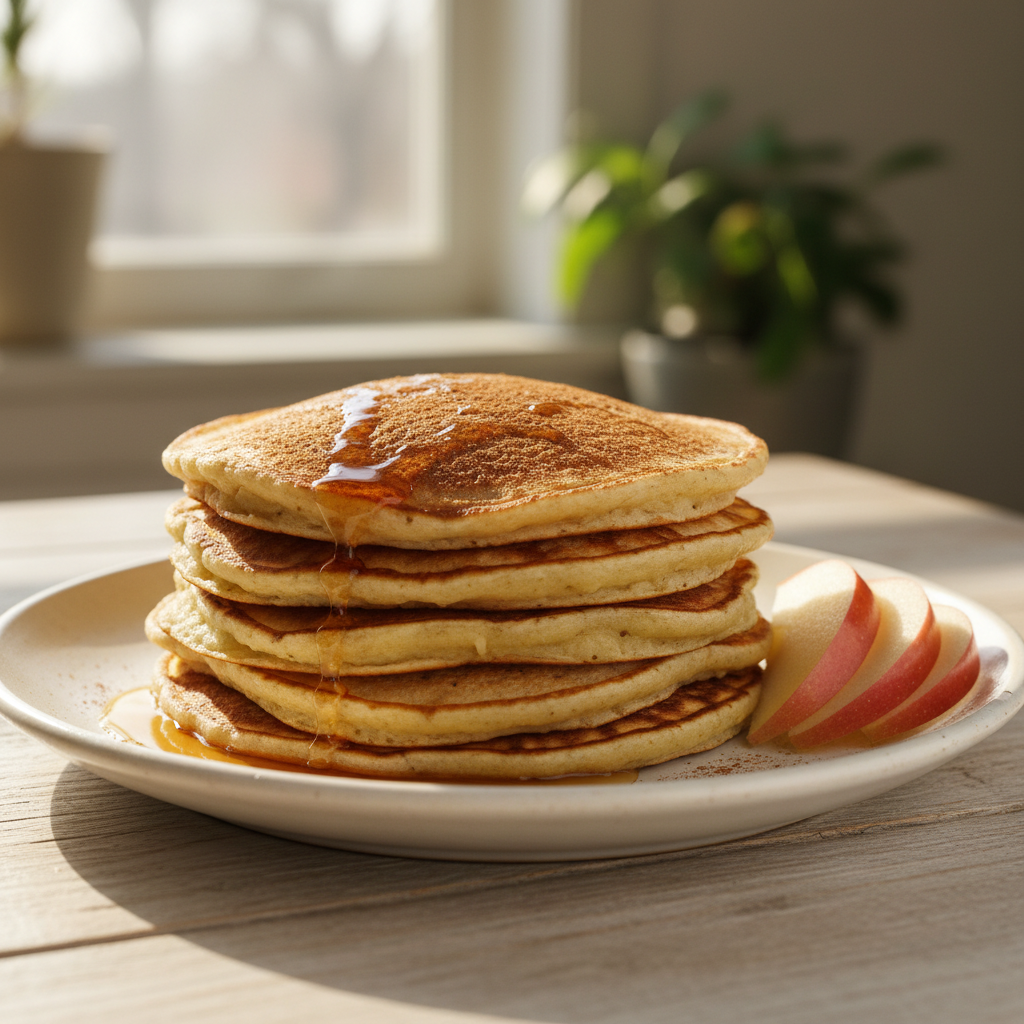 Recipe illustration for Apple Ginger Breakfast Pancakes