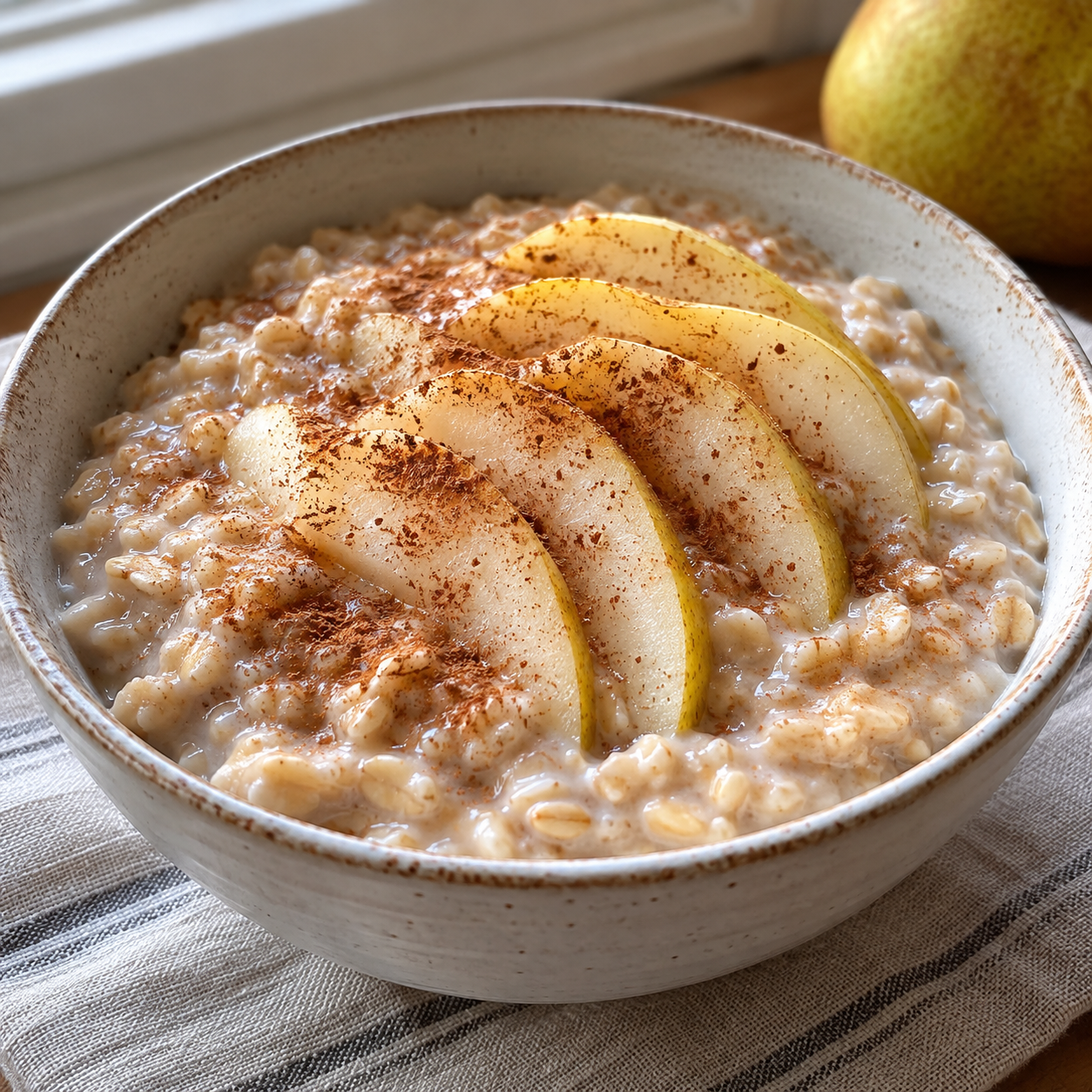 Recipe illustration for Cinnamon Pear Oatmeal