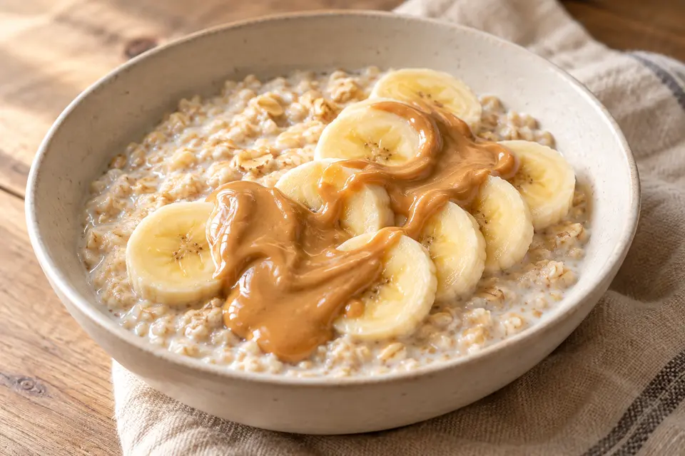 Recipe illustration for Peanut Butter Banana Oats