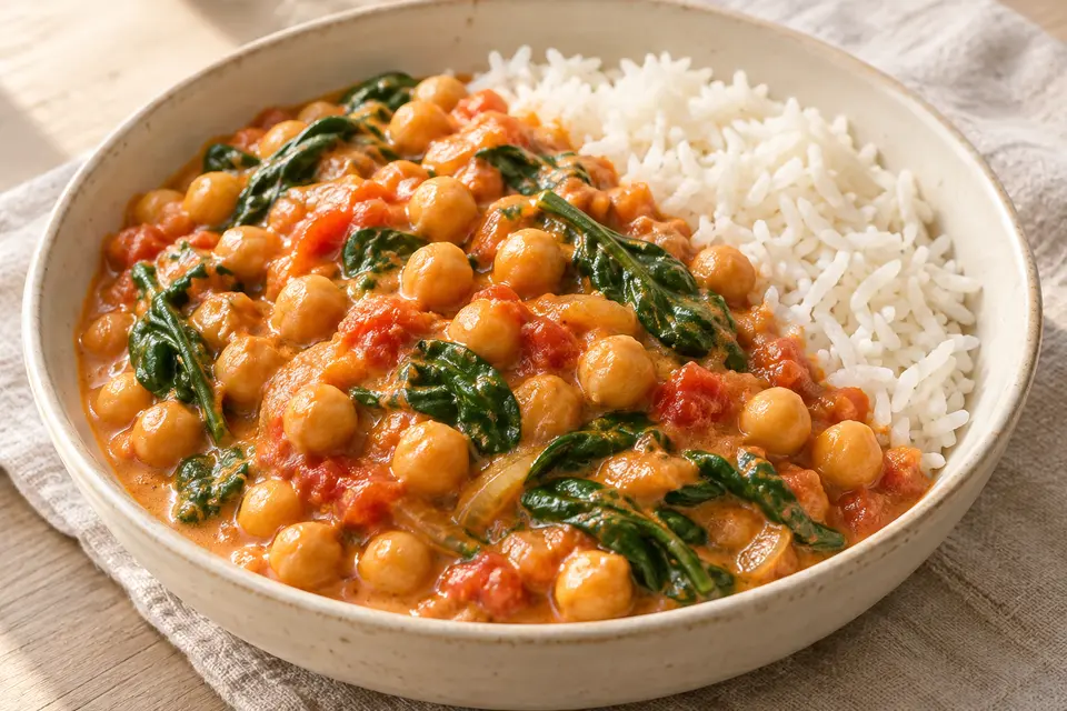 Recipe illustration for Coconut Chickpea Curry