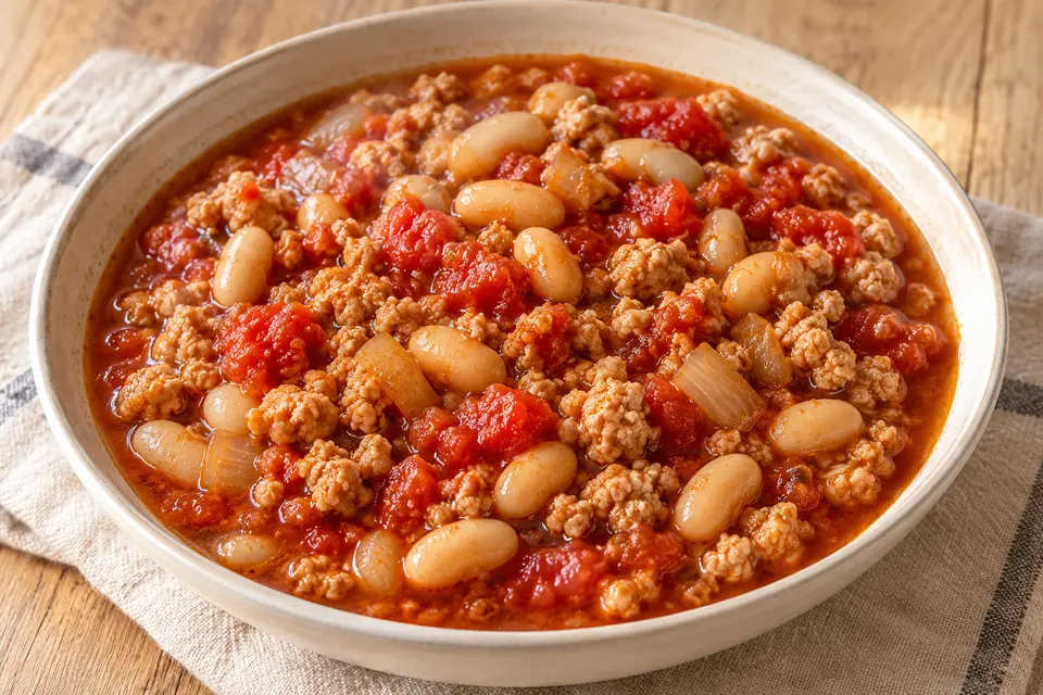 Recipe illustration for Turkey & White Bean Chili
