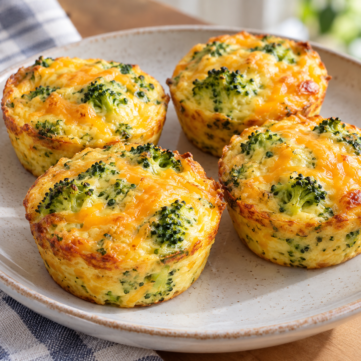 Recipe illustration for Cheesy Broccoli Egg Cups