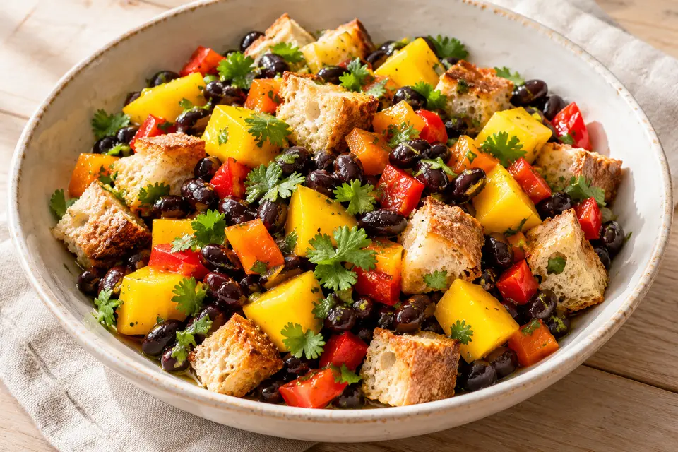 Recipe illustration for Black Bean Mango Lime Lunch Salad