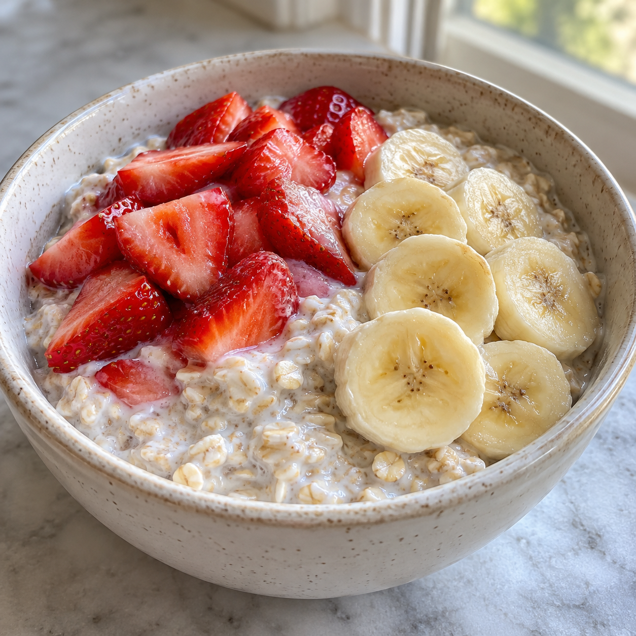 Recipe illustration for Strawberry Banana Yogurt Oats