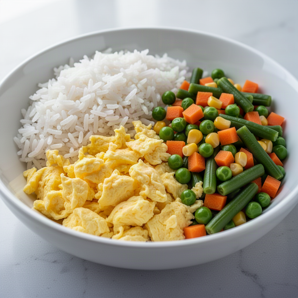 Recipe illustration for Savory Breakfast Rice Bowl