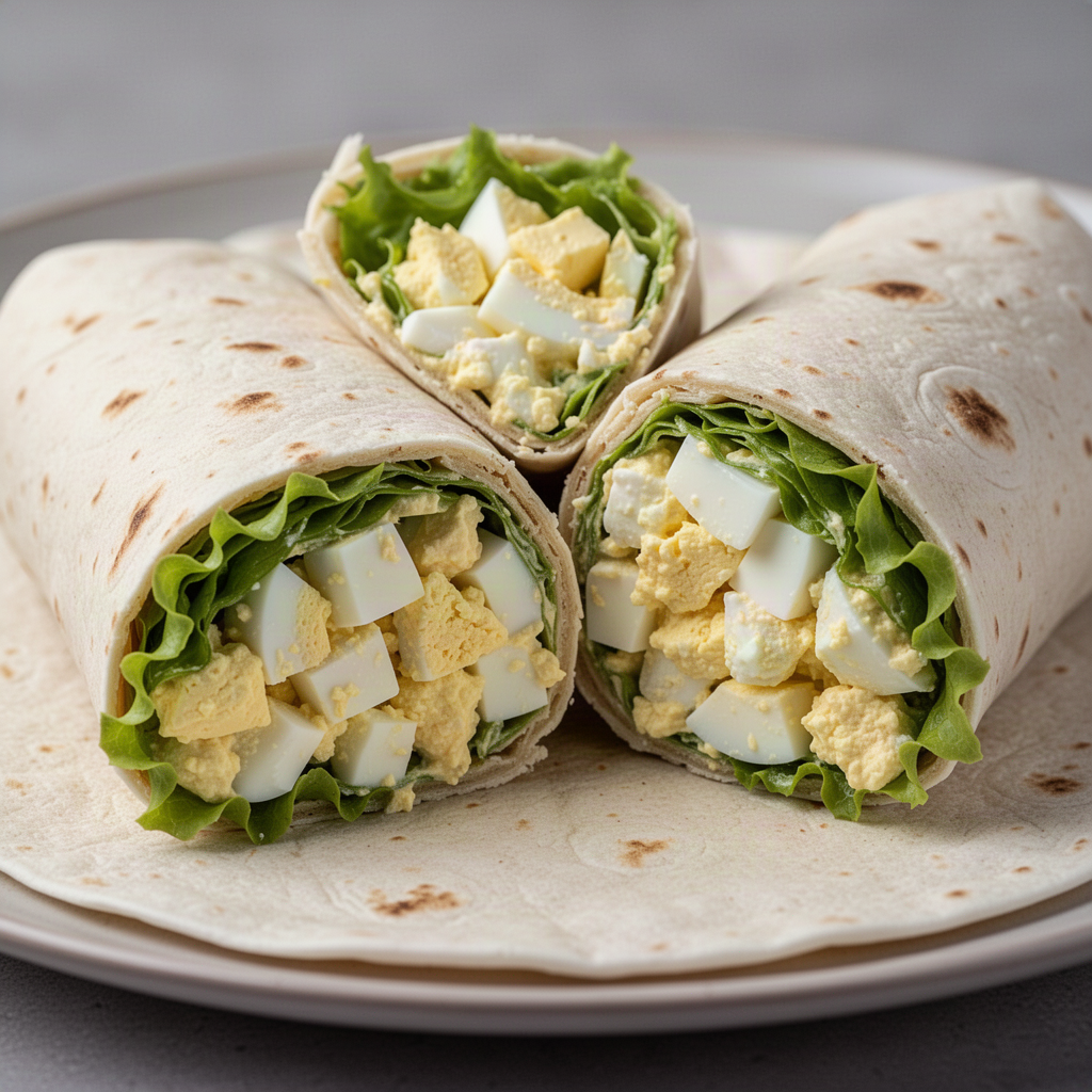 Recipe illustration for Egg Salad Crunch Wraps