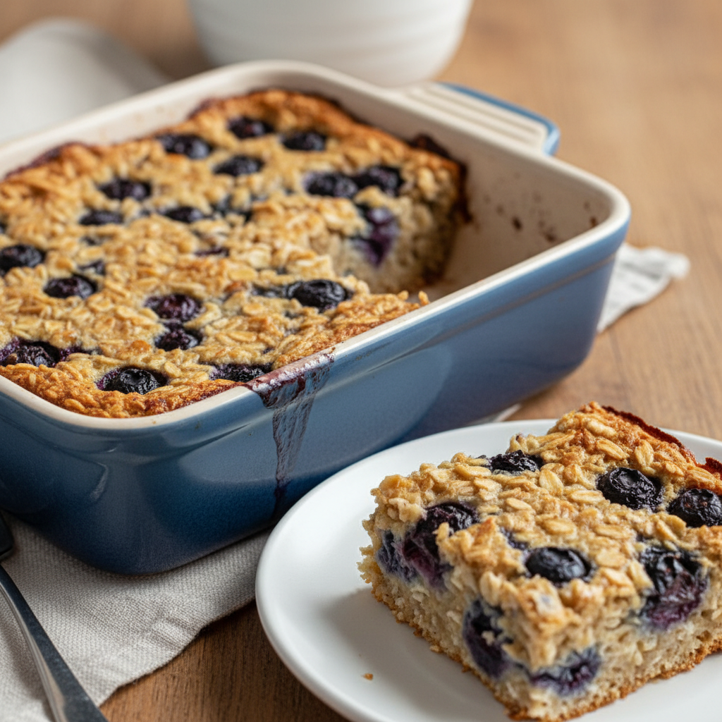 Recipe illustration for Blueberry Baked Oatmeal