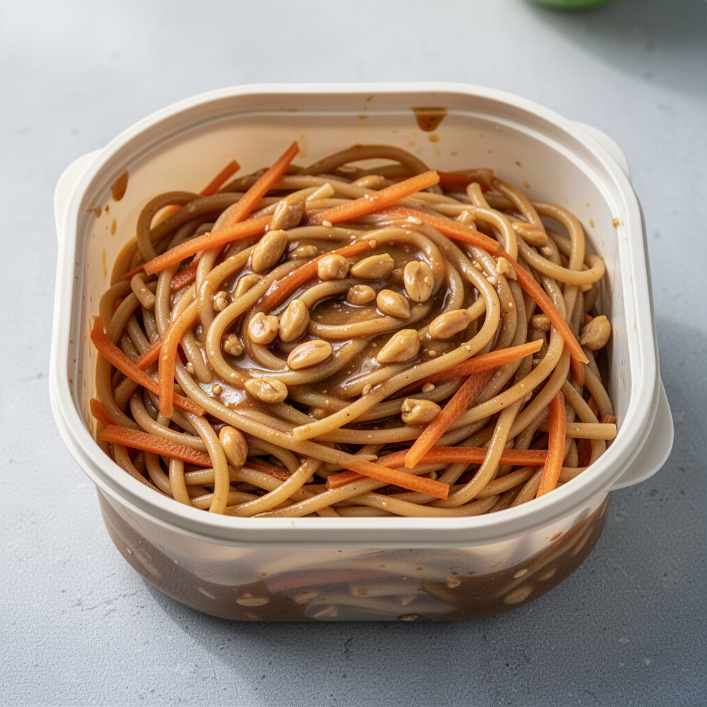 Recipe illustration for Peanut Noodle Lunch Boxes