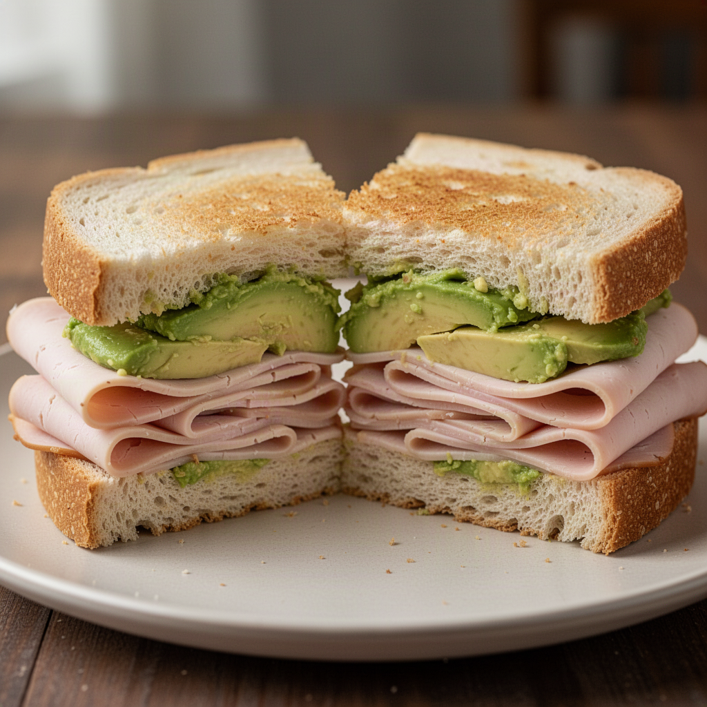 Recipe illustration for Turkey Avocado Sandwiches